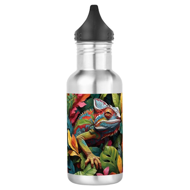 Lizard Leaves & Colour  532 Ml Water Bottle (Left)