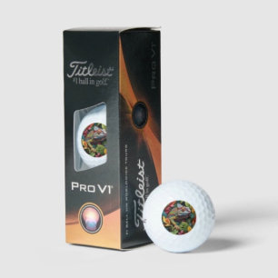 Lizard Leaves & Colour Golf Balls