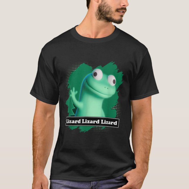 Lizard Lizard Lizard Elio Meme Funny Design T-shir T-Shirt (Front)