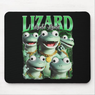 Lizard Lizard Lizard Funny Meme Lizard Bootleg Wei Mouse Pad