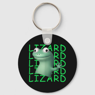 Lizard Lizard Lizard Funny Meme T-shirt_1.png Keychain