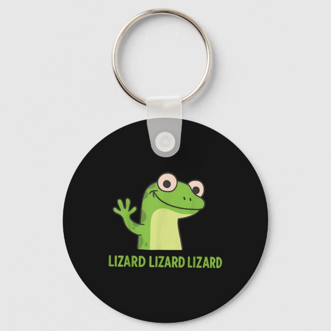 Lizard Lizard Lizard Funny Weirdcore Animal Meme G Keychain (Front)
