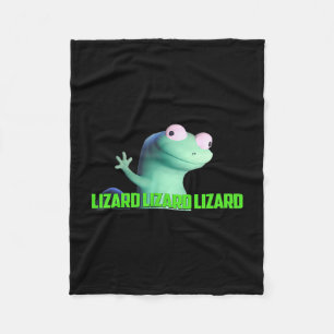Lizard Lizard Lizard Funny Weirdcore Meme Viral Tr Fleece Blanket