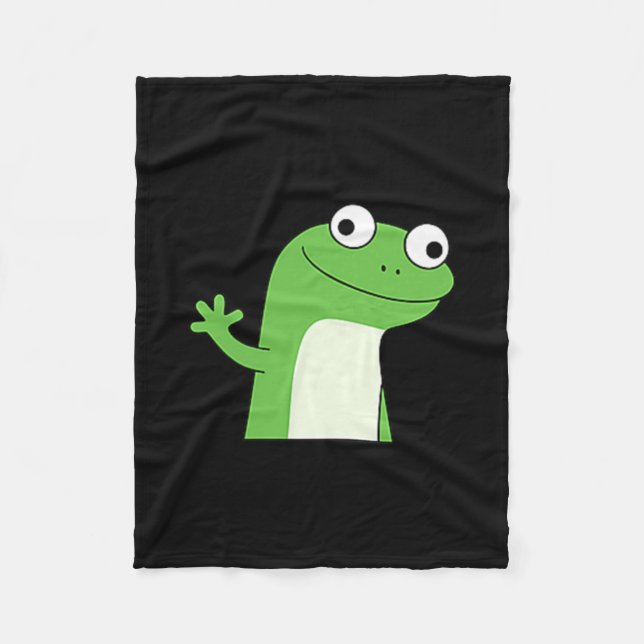 Lizard Lizard Lizard Funny Weirdcore Meme Viral Tr Fleece Blanket (Front)