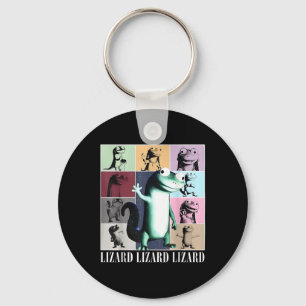 Lizard Lizard Lizard Meme Vintage Funny Keychain