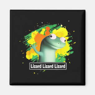 Lizard Lizard Lizard Shirt Funny Weirdcore Animal  Magnet