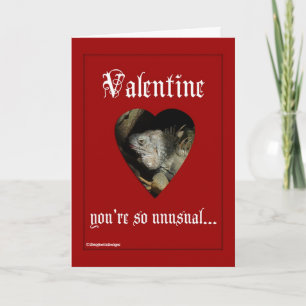 Lizard Love Valentine-Iguana Holiday Card