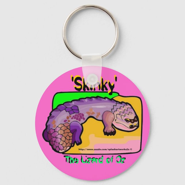 Lizard lovers-The Lizard of Oz-SKINK-keychain Keychain (Front)