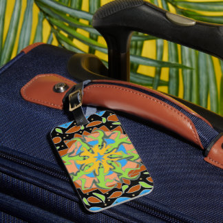 Lizard Mandala Luggage Tag