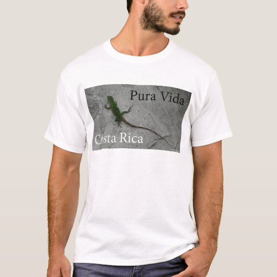 Lizard on Wall Costa Rica Vida T-Shirt