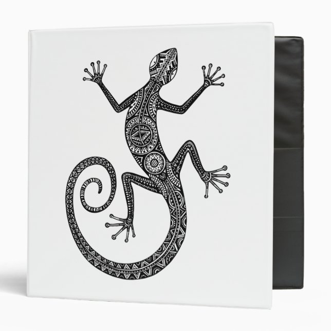 Lizard Or Salamander Doodle Binder (Front/Inside)