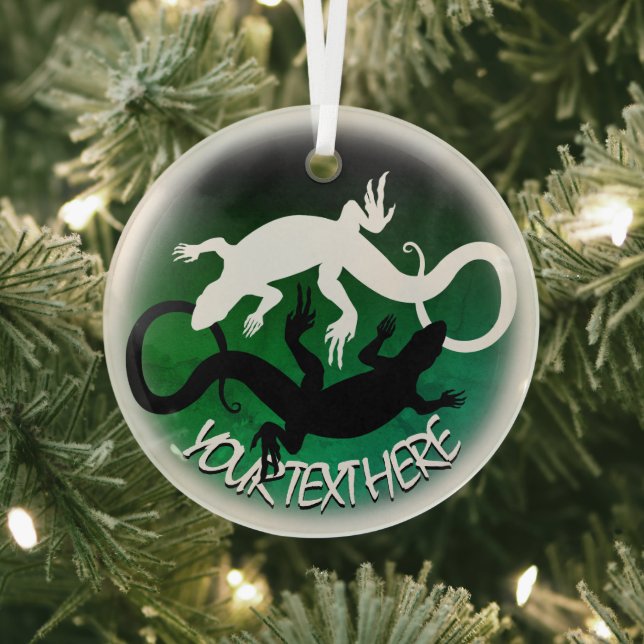 Lizard Ornament Personalized Reptile Decorations (Insitu)