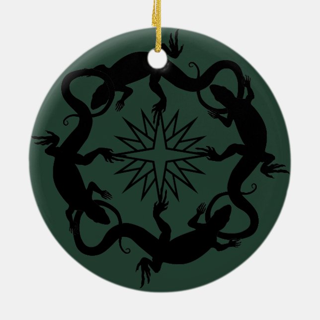 Lizard Ornaments Decorations Cool Reptile Gifts (Back)