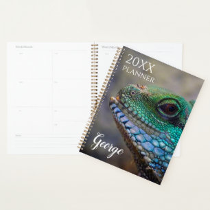 Lizard Personalized Week Month Planner Notebook