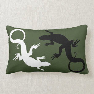 Lizard Pillows Reptile Art Pillows Lizard Decor