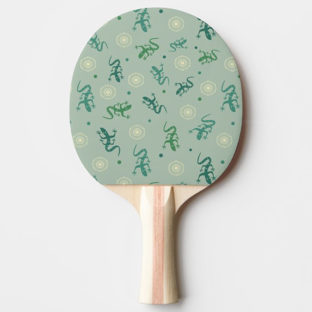 Lizard Ping Pong Paddle (Front)
