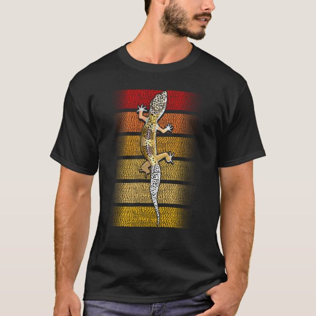Lizard Reptile Gecko Animal Leopard T-Shirt (Front)