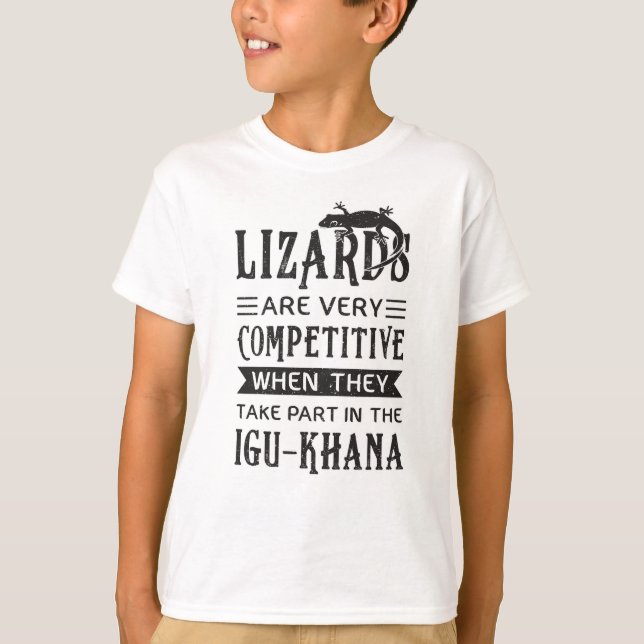 Lizard Reptiles Reptile Gecko Animal Dragon Gift T-Shirt (Front)