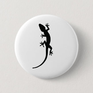 Lizard Silhouette 2 Inch Round Button
