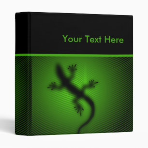 Lizard Silhouette Binder