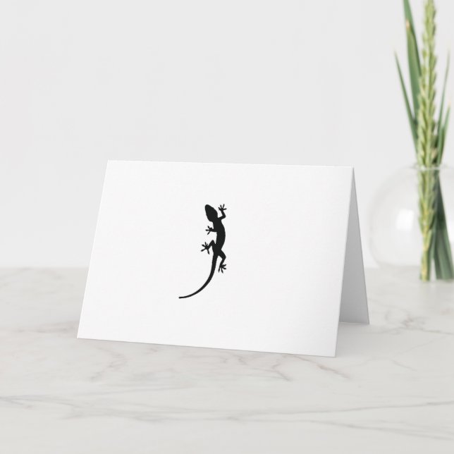 Lizard Silhouette Card (Front)
