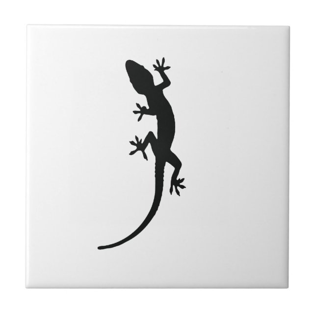 Lizard Silhouette Tile (Front)