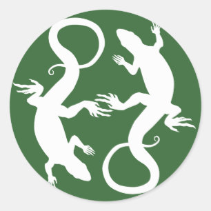 Lizard Stickers Cool Retro Reptile Art Stickers