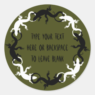 Lizard Stickers Personalized Lizard Art Stickers