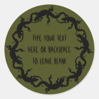 Lizard Stickers Personalized Lizard Art Stickers