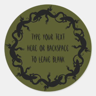 Lizard Stickers Personalized Lizard Art Stickers