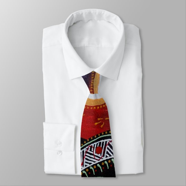 Lizard Sun Aboriginal Tie (Tied)