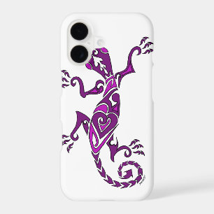 Lizard tattoo/henna in purple