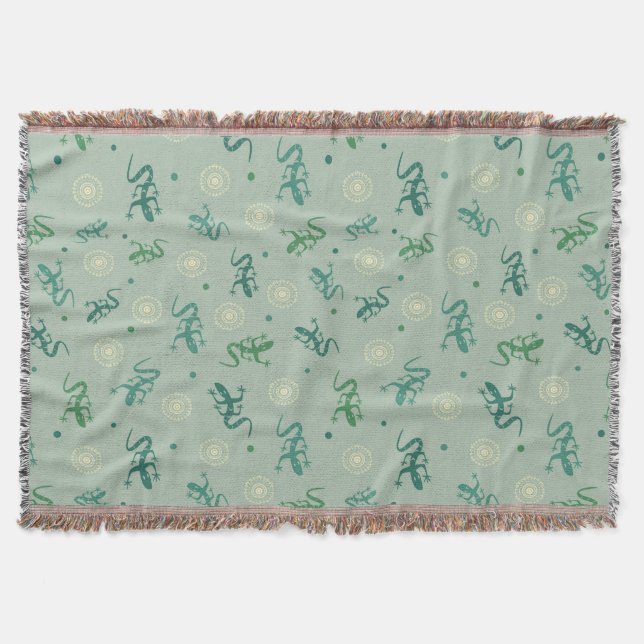 Lizard Throw Blanket (Front)