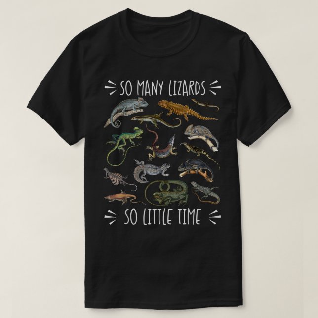 Lizard Tshirt, Reptile , Lizard Lover Gift, Lizard T-Shirt (Design Front)