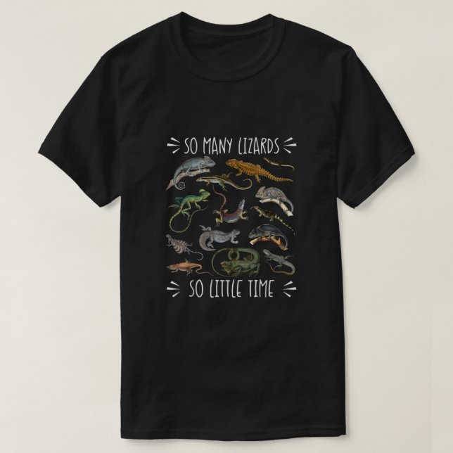 Lizard Tshirt, Reptile Shirt, Lizard Lover Gift, L T-Shirt (Design Front)