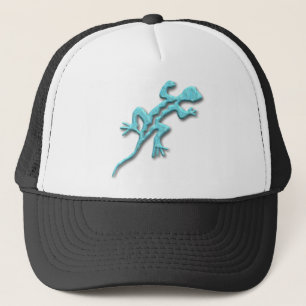 Lizard-turquoise Trucker Hat
