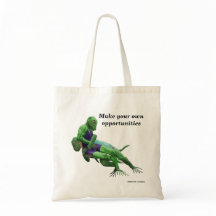 Lizard Warrior Wrestling Fantasy Art Budget Tote