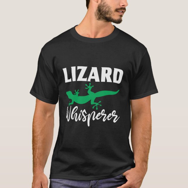 Lizard Whisperer Anole Reptile Boy Lizard T-Shirt (Front)