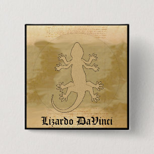 Lizardo DaVinci 2 Inch Square Button