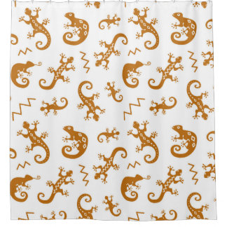 Lizards and chameleons seamless pattern