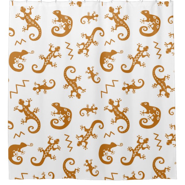 Lizards and chameleons seamless pattern (Front)