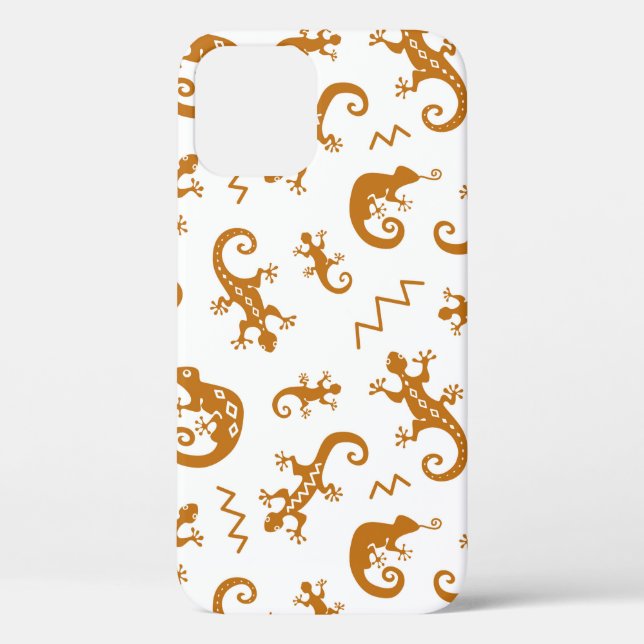 Lizards and chameleons seamless pattern Case-Mate iPhone case (Back)