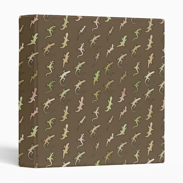 Lizards and Geckos, on coffee brown Binder (Front/Spine)