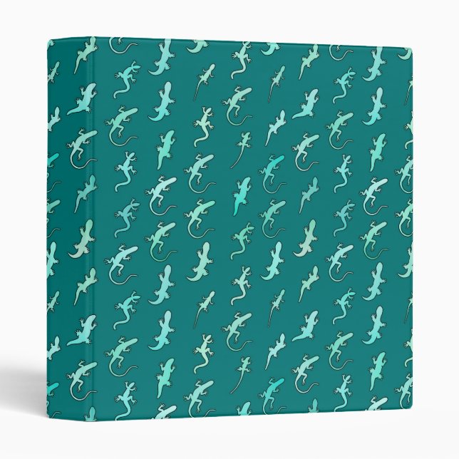Lizards and Geckos, on teal blue Binder (Front/Spine)