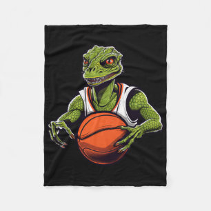 Lizards Basketball Fleece Blanket