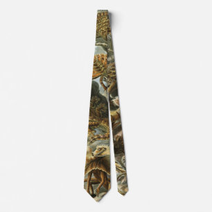 Lizards by Ernst Haeckel Vintage Lacertilia Animal Tie