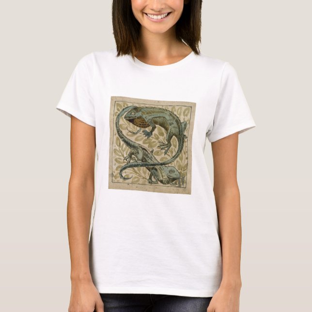 Lizards, design for a tile (w/c on paper) T-Shirt (Front)