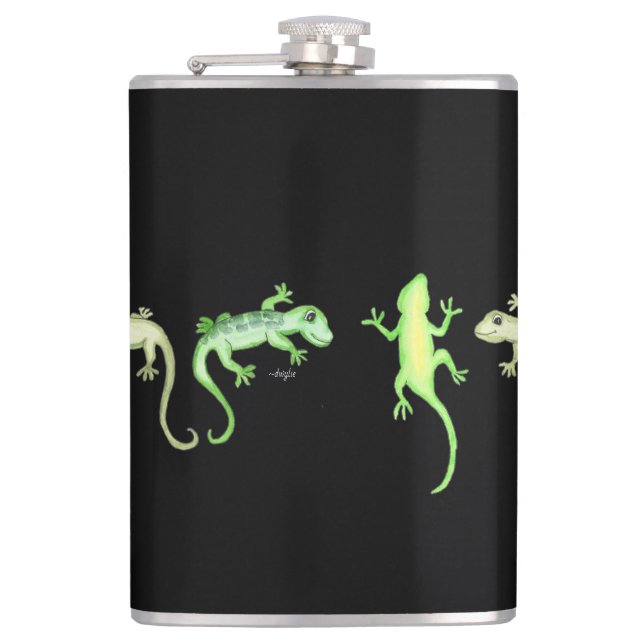 Lizards Hip Flask (Front)