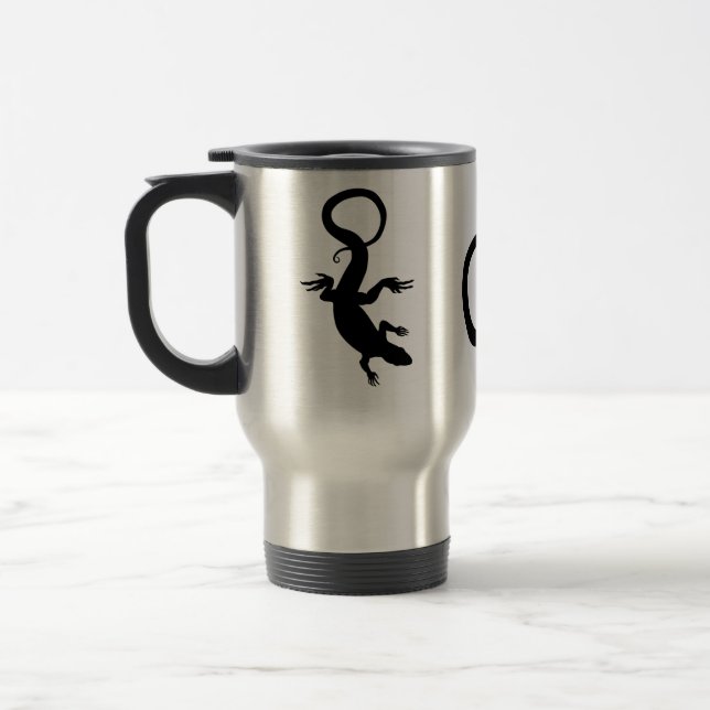 Lizards Travel Mug Coffee Cup Cool Lizard Mugs (Left)