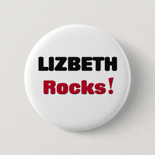 Lizbeth Rocks 2 Inch Round Button
